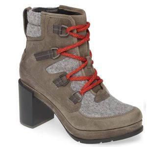 Stylish Women's Tan and Gray Boots